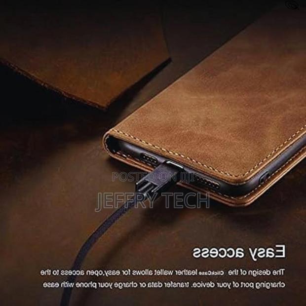 Tecno Camon 17, Genuine Leather Wallet Case - main view