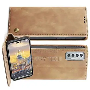 Tecno Camon 17, Genuine Leather Wallet Case