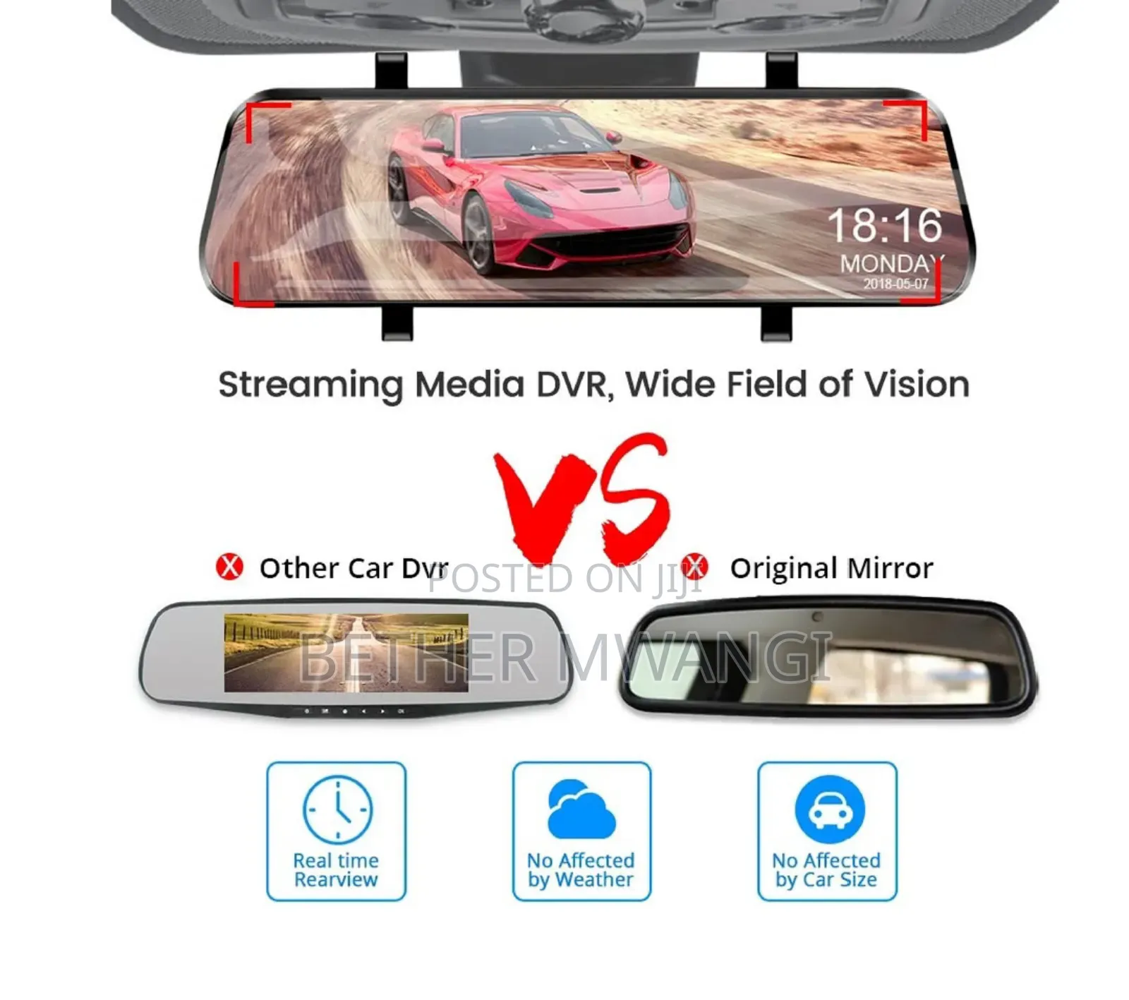 10 Inch- Dash Cam (Full Screen Display) in Kenya