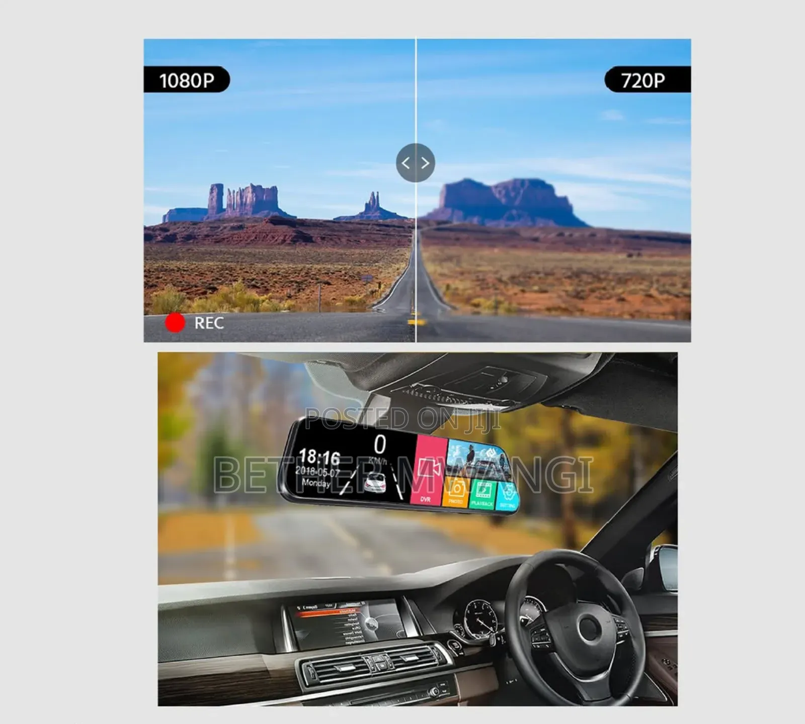 10 Inch- Dash Cam (Full Screen Display) in Kenya