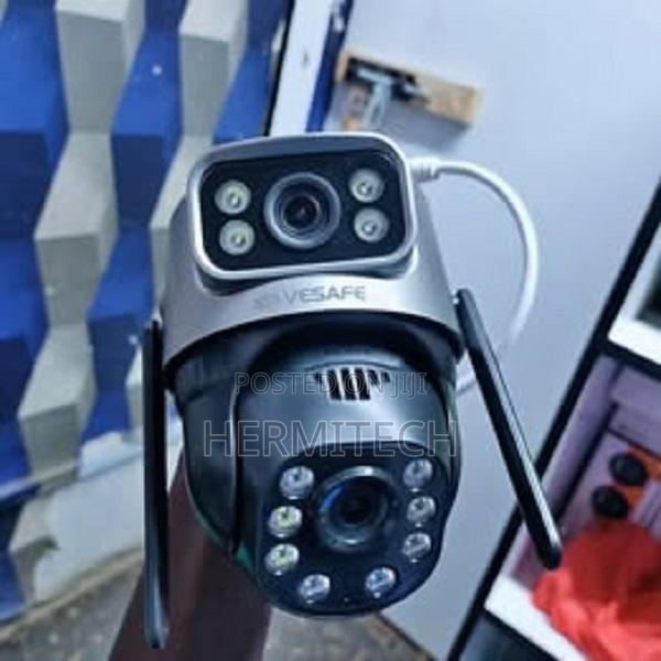 Dual Lens 4g/Lan Outdoor CCTV Camera - main view