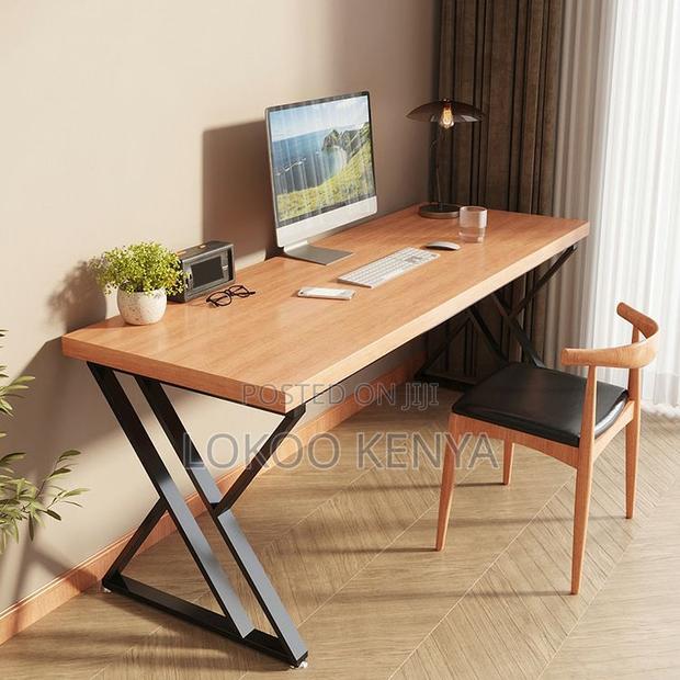 Office Desk : 1200mm Brown Computer Study Office Desk