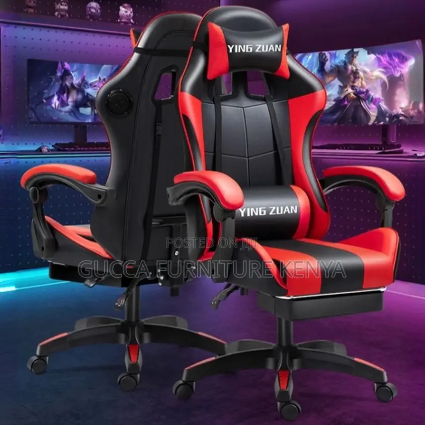 Office Chairs: Red Small Size Gaming Chair With Pillow