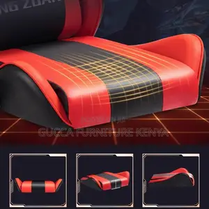 Office Chairs: Red Small Size Gaming Chair With Pillow