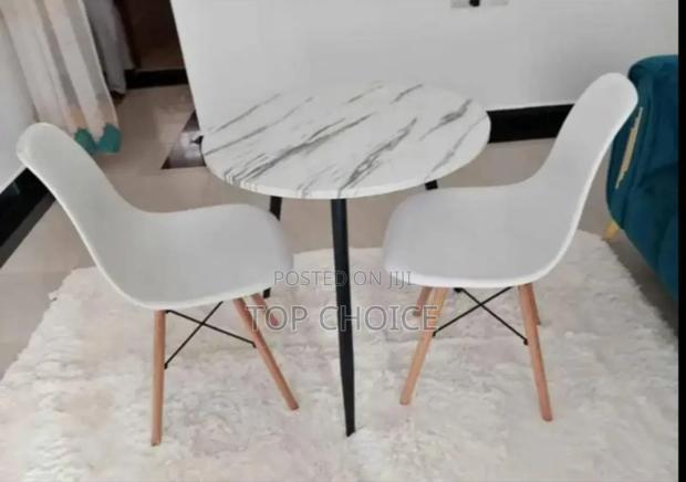 Round Table and Two Chairs