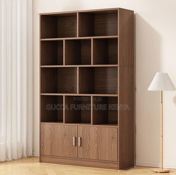 Cabinets: Home Office Wooden Storage Bookcase - main view