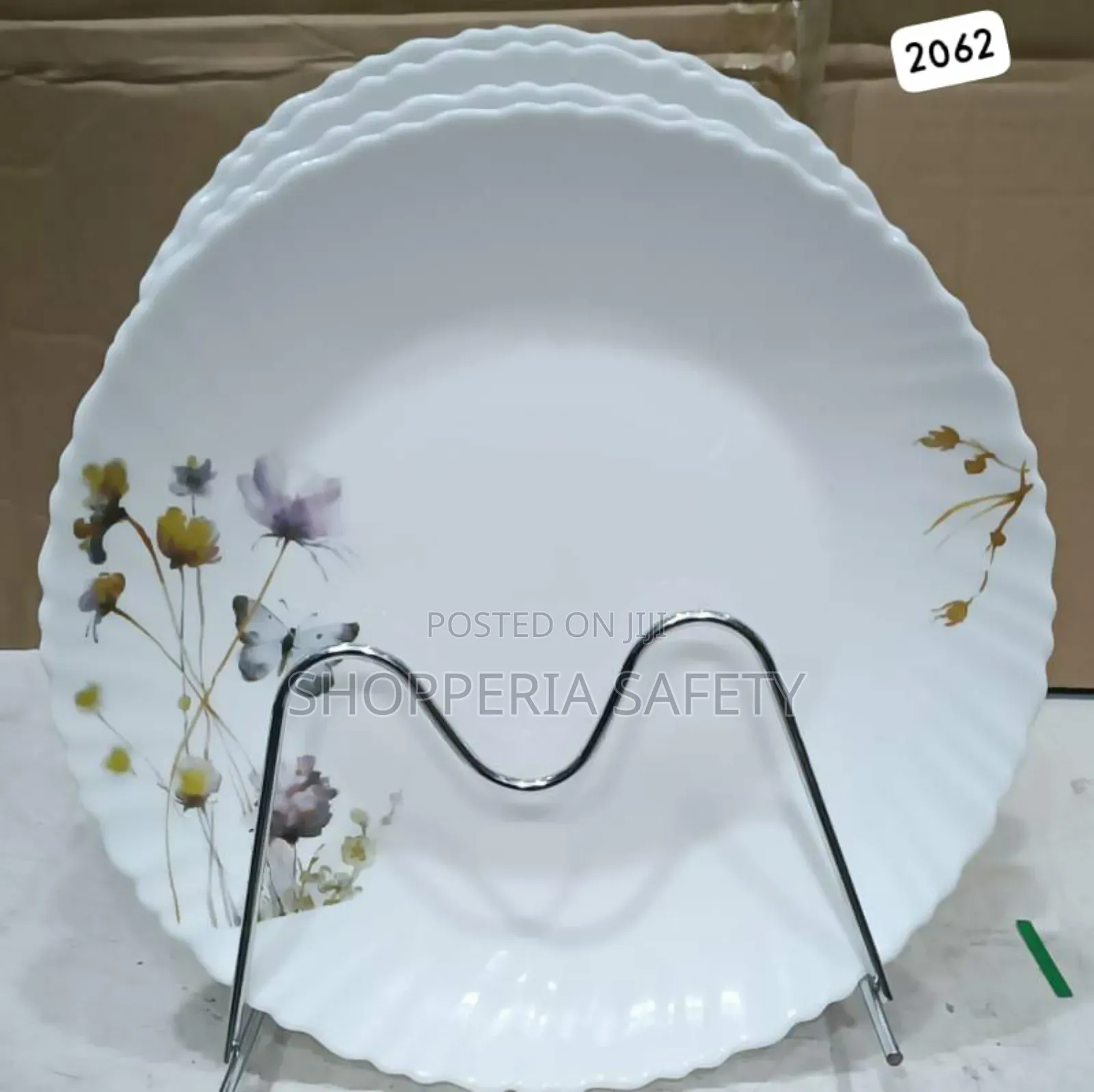 6 PCS 10.5 Inch Dinner Plates- Flowered