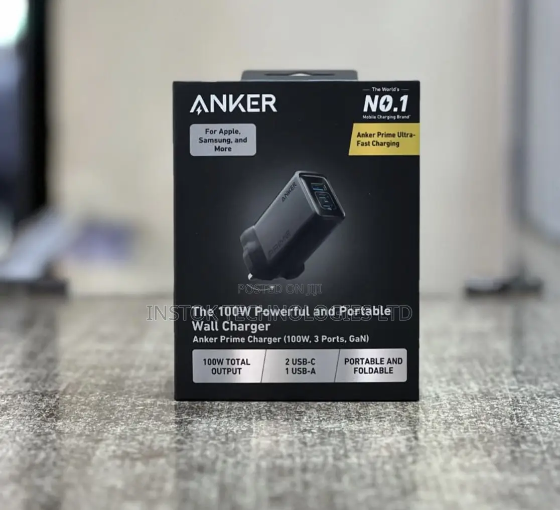 Anker Prime 100W 3-Port Foldable Gan Wall Charger
