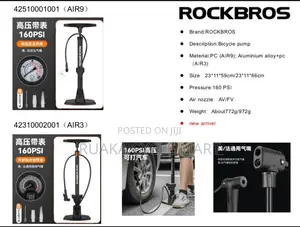 Multipurpose Footpump for Bikes or Cars