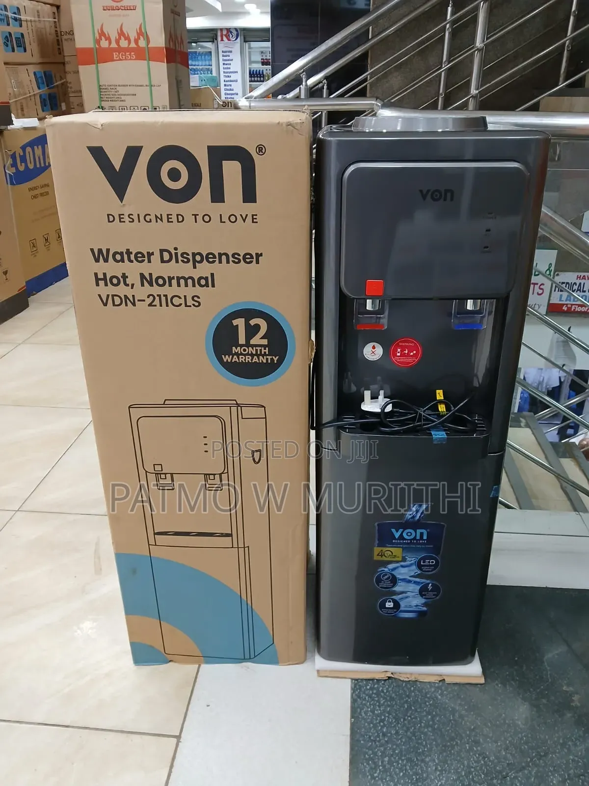 Dispenser, Von Water Dispenser Hot and Normal