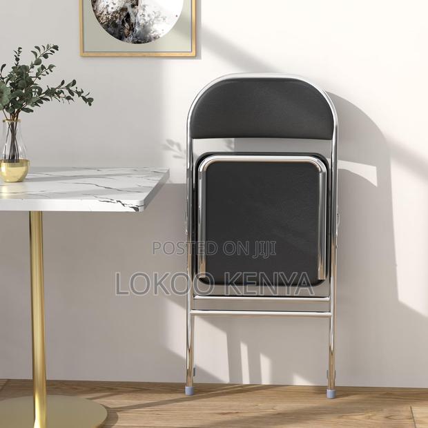 Office Chairs : Metallic Legs Foldable Office Chairs - thumbnail 2