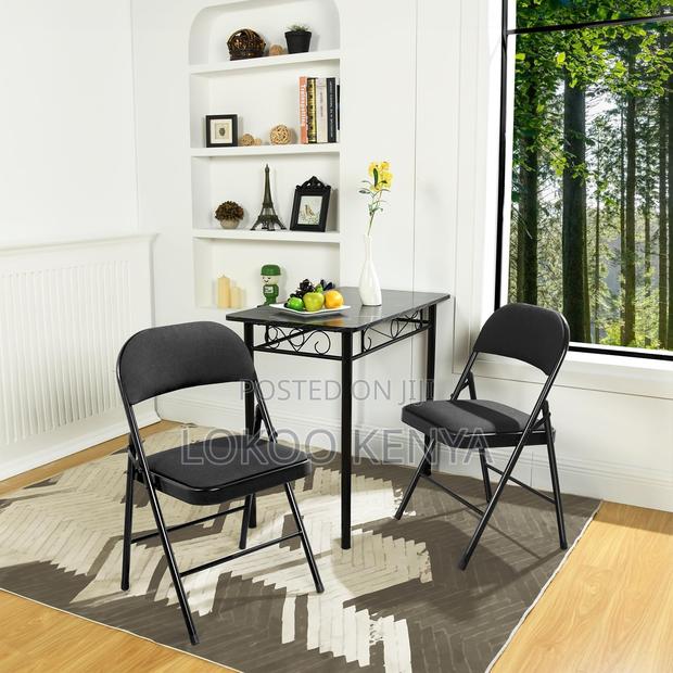 Office Chairs : Metallic Legs Foldable Office Chairs - thumbnail 4