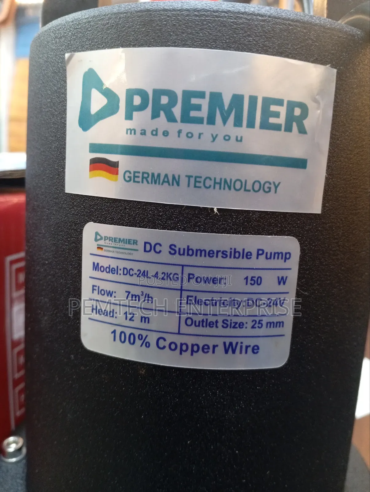 Premier DC Submersible Water Pump
