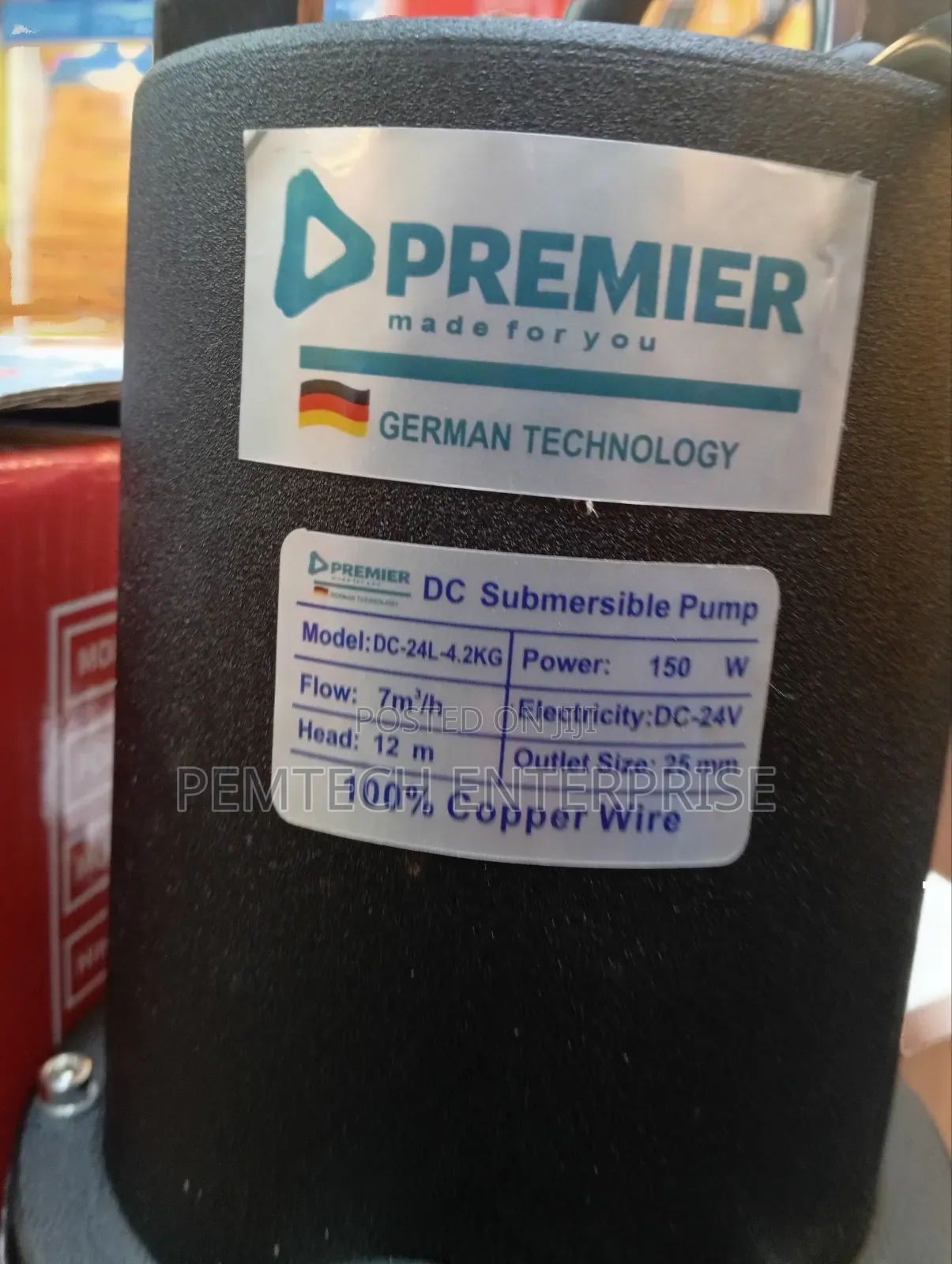Premier DC Submersible Water Pump