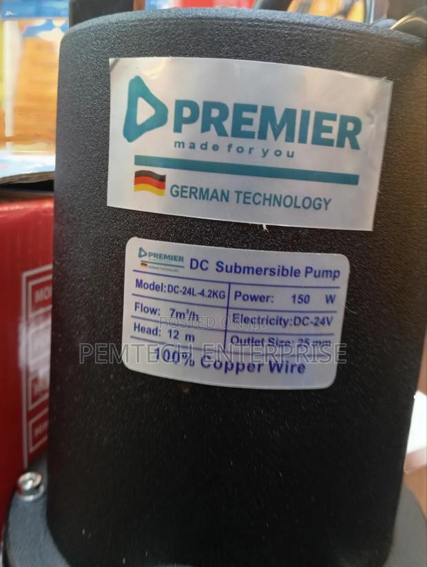Premier DC Submersible Water Pump - thumbnail 7