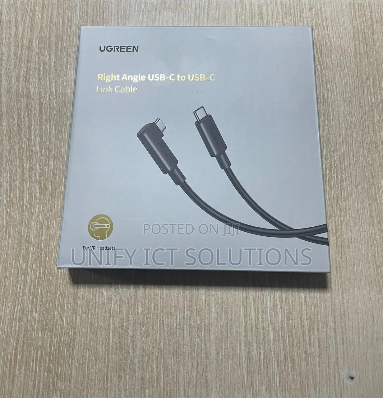 UGREEN USB-A to Right Angle USB-C 18W Quick 3A Charge Cable