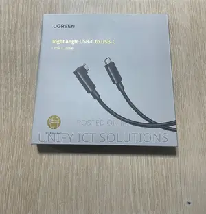 UGREEN USB-A to Right Angle USB-C 18W Quick 3A Charge Cable