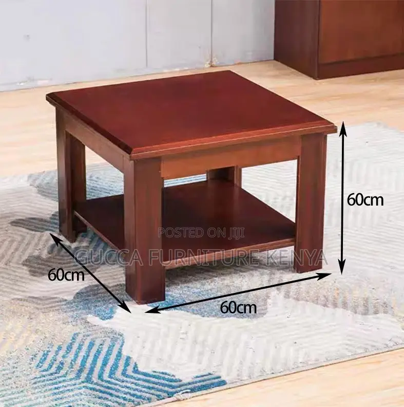 Office Tables: Brown Executive Reception Square Coffee Table