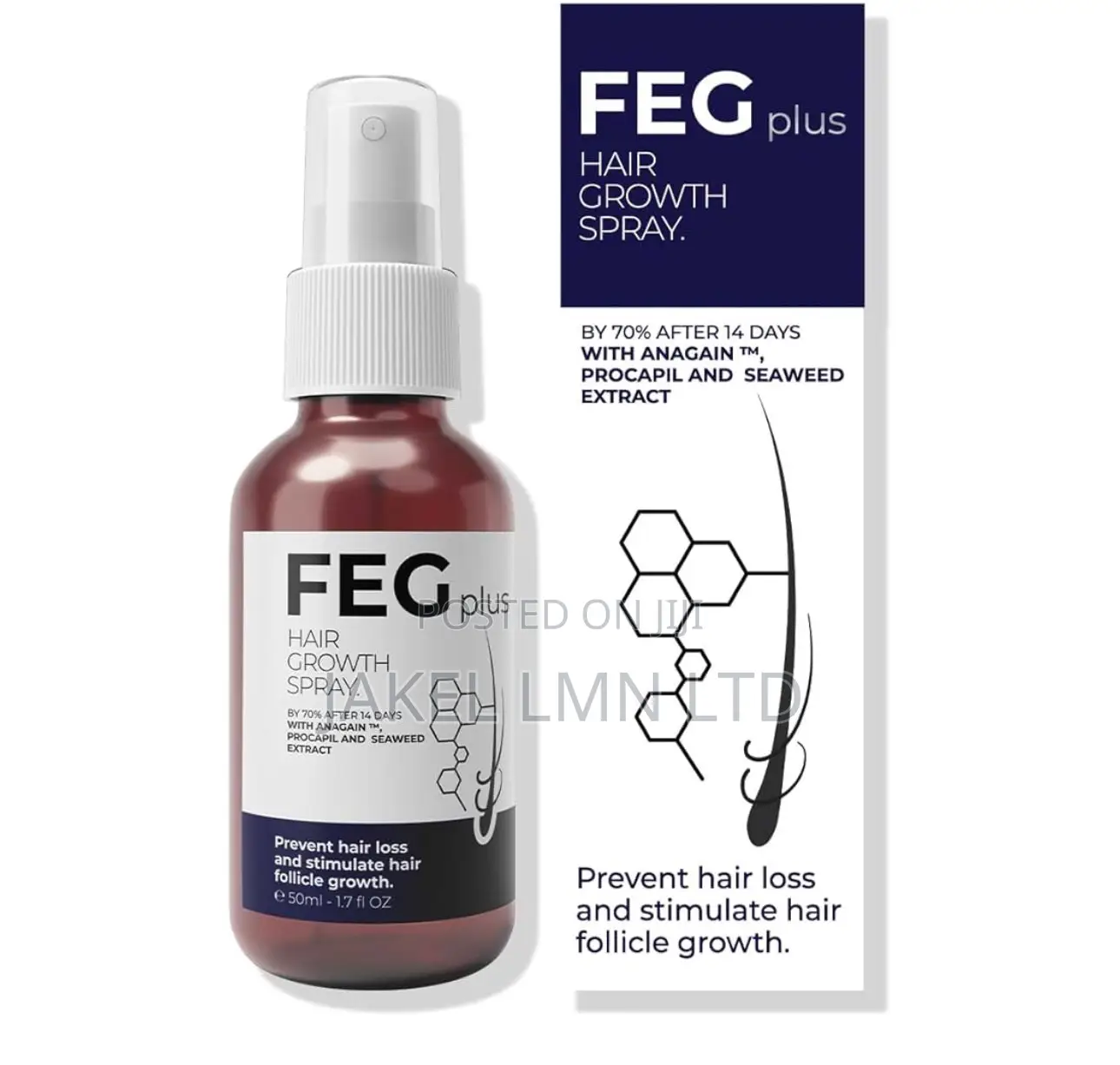 Feg Plus Hair Growth Spray - 50 Ml