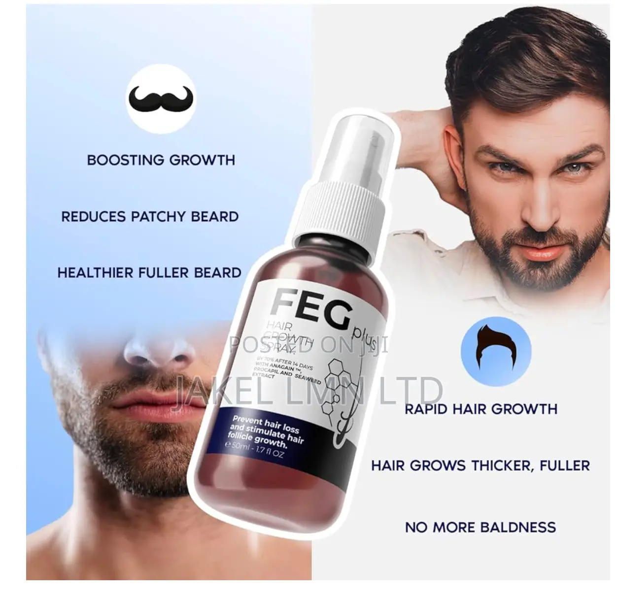 Feg Plus Hair Growth Spray - 50 Ml