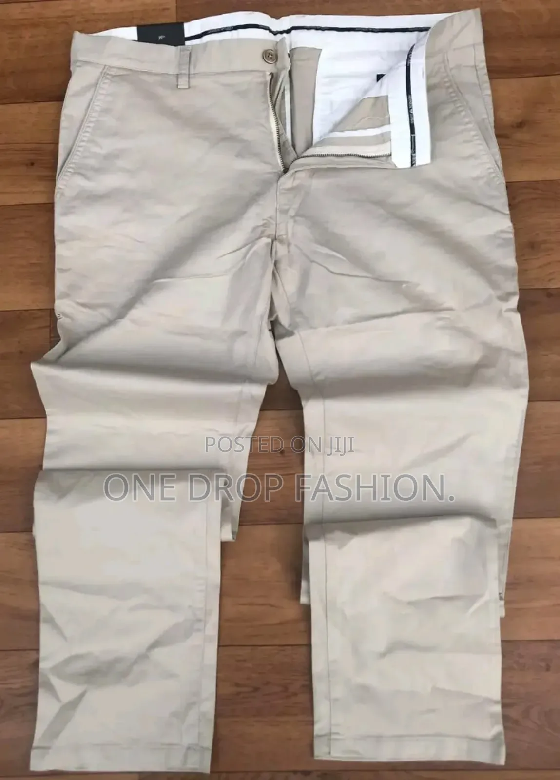 Straight/Wide Leg Khaki Pants