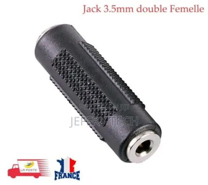 3.5mm Jack Coupler Adapter Female to Female Stereo Metal +