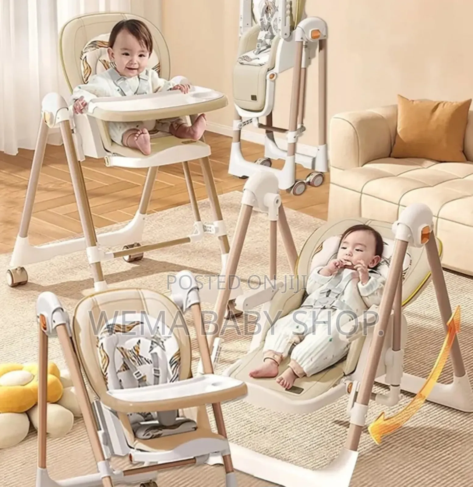 5 in 1 Swinging Baby Multifunction Feeding Chair