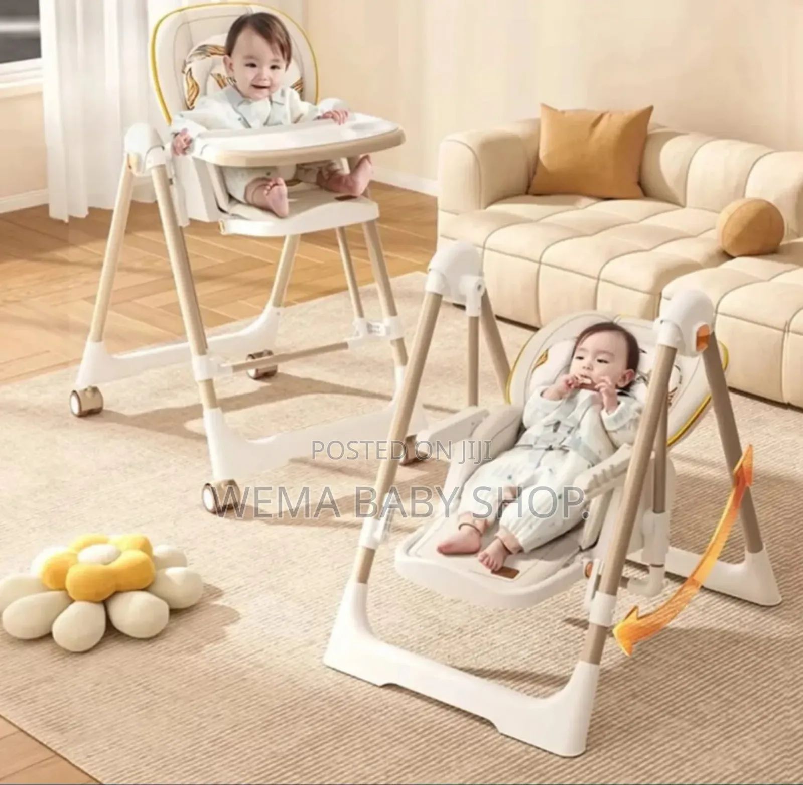 5 in 1 Swinging Baby Multifunction Feeding Chair