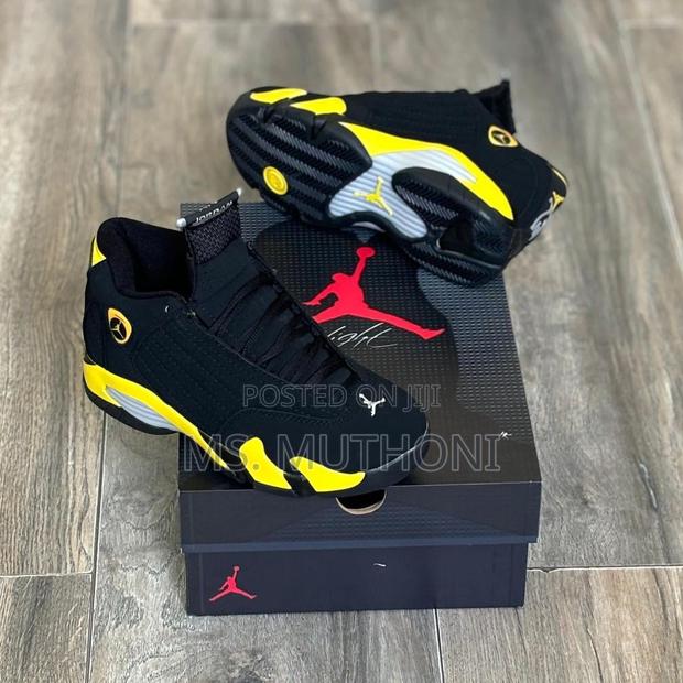 *Jordan 14 Black Yellow*  _Sizes:40,41,42,43,44,45_