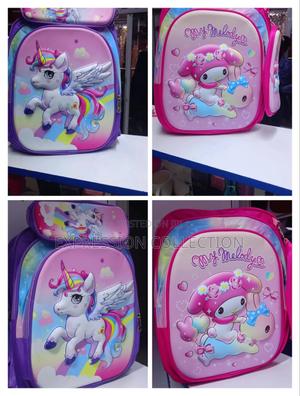 Cartoon Themed 2 In1 Large Sized School Bag - main view