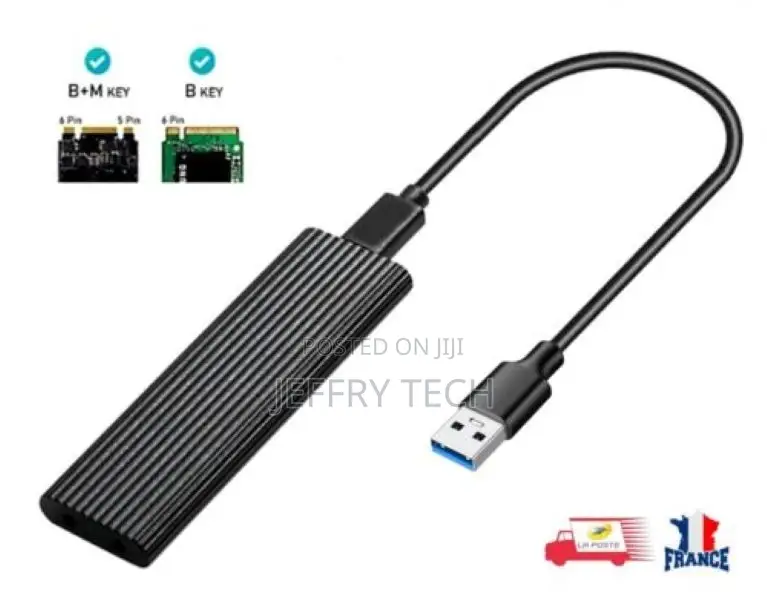 USB 3.1 to M.2 NGFF SSD Enclosure Adapter, Superspeed UASP