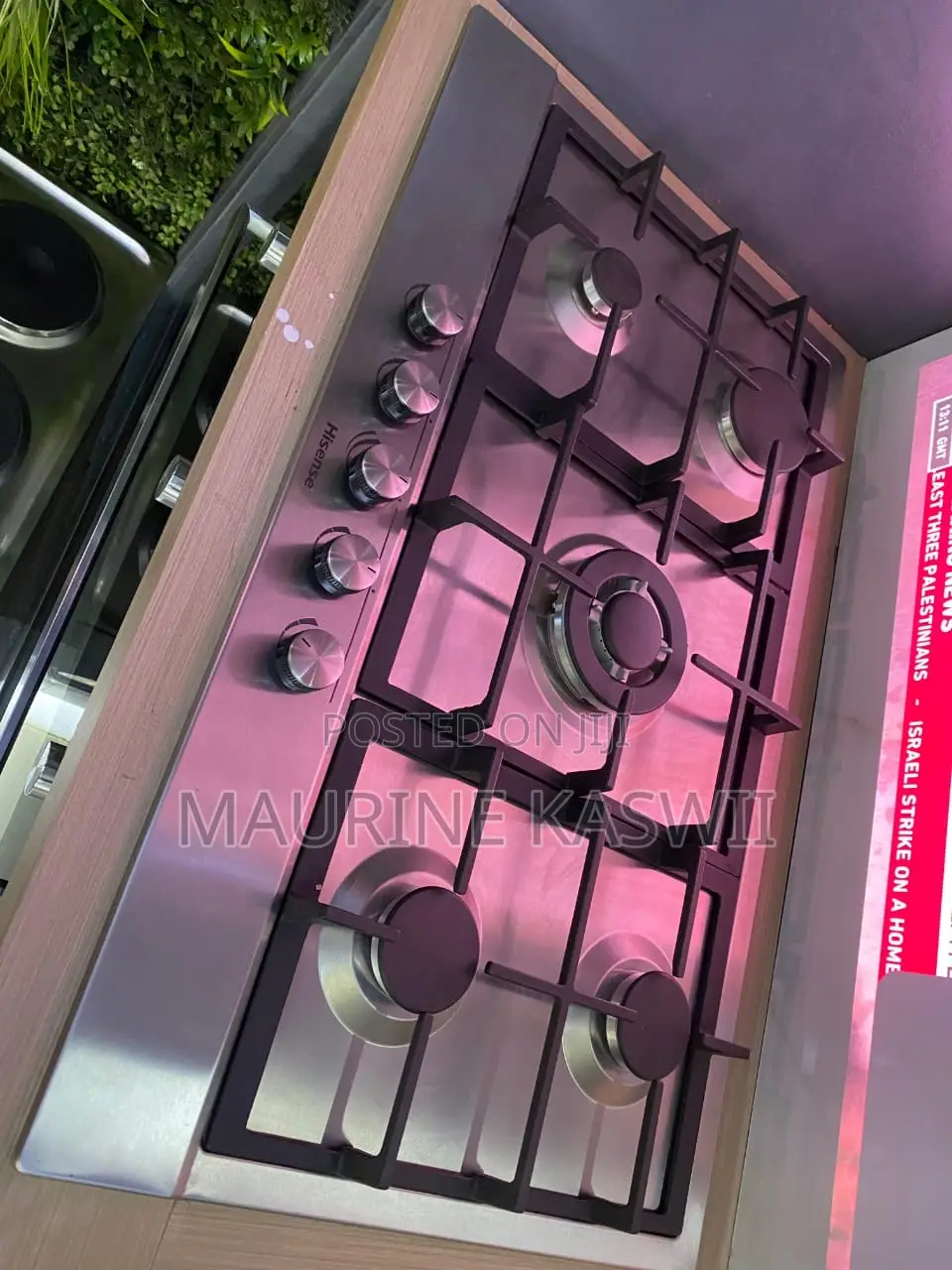 Hisense Kitchen Hob 90 Cm by 60 Cm All Gas