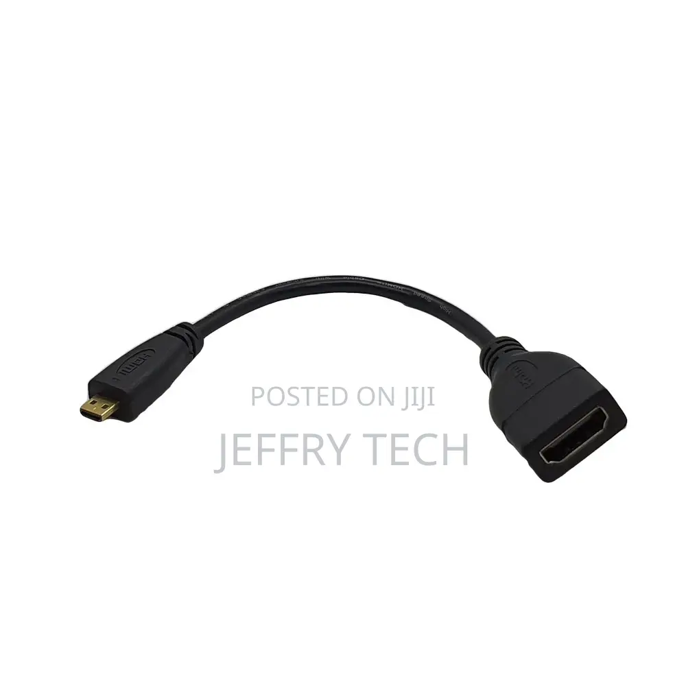 Micro HDMI Male to Standard HDMI Female Extension Cable 10cm