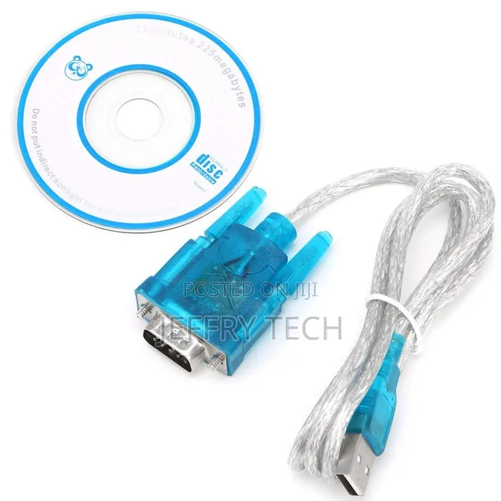USB 2.0 to RS-232 Serial Cable for Printer, Projector(Blue)