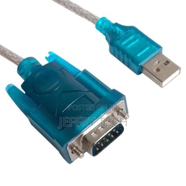 USB 2.0 to RS-232 Serial Cable for Printer, Projector(Blue) - thumbnail 2