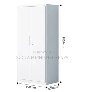 Cabinets: Steel Staff Double Door Locker Storage Cabinet