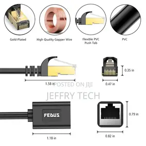 Cat8 Ethernet Extension Cable RJ45 Shielded Male to Femal