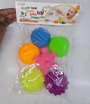 Baby Bath Toy Ball Whistle Set 6pcs