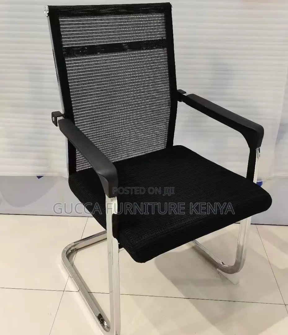 Office Chairs: Mesh Waiting Guest Office Bow Chair