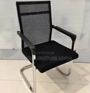 Office Chairs: Mesh Waiting Guest Office Bow Chair