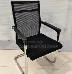 Office Chairs: Mesh Waiting Guest Office Bow Chair