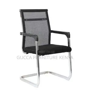 Office Chairs: Mesh Waiting Guest Office Bow Chair