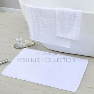 Quality 100% Cotton Floor Towel Bathroom Mat White