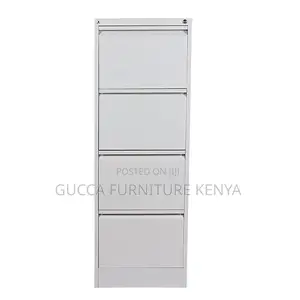 Cabinets: Metallic Portable Office Cabinet With 4 Drawers