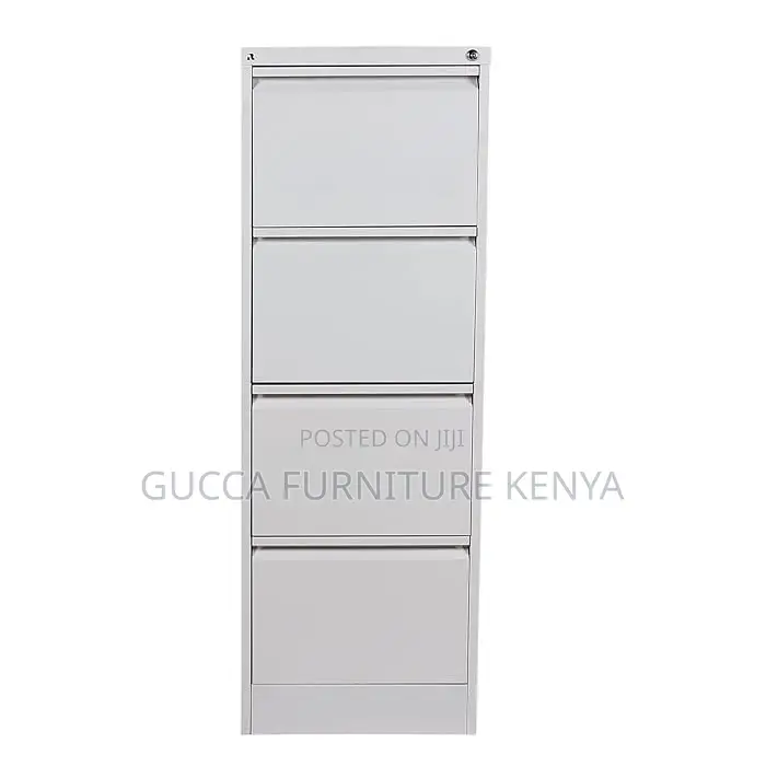Cabinets: Metallic Portable Office Cabinet With 4 Drawers