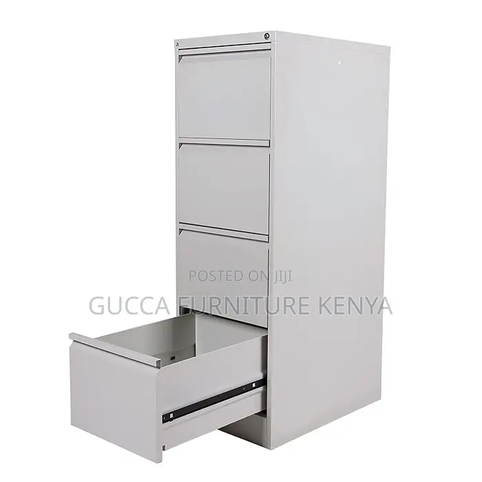 Cabinets: Metallic Portable Office Cabinet With 4 Drawers