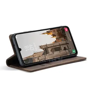 Samsung Galaxy A15 Flip Leather Phone Case(Coffee)