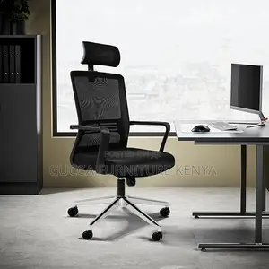 Office Chairs:Heardrest Comfort Breathable Mesh Office Chair