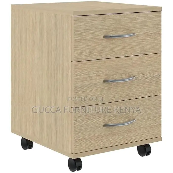 Cabinets: Rolling Pedestal 3-Drawer Mobile File Cabinet