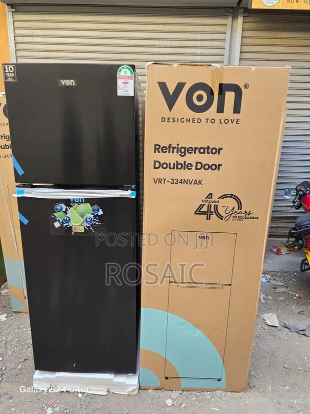 Von 334 Litres No Frost Double Door Refrigerator - main view